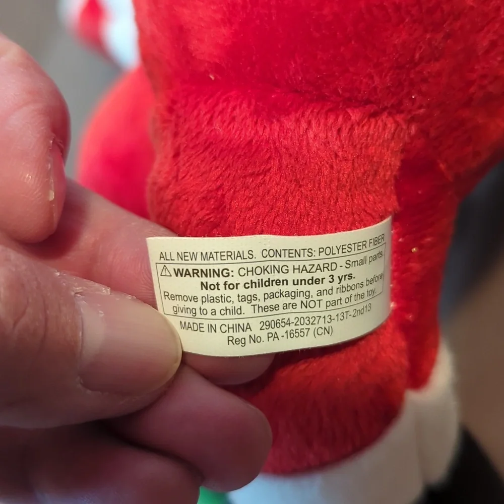 2013 Progressive Plush Santa Clause Stuffed Animal 12 Inch